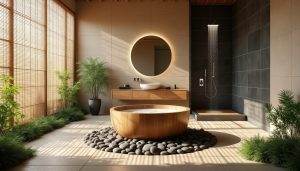 Lire la suite à propos de l’article Aménager une salle de bain zen en bois et pierre : des idées inspirantes pour un espace détente
