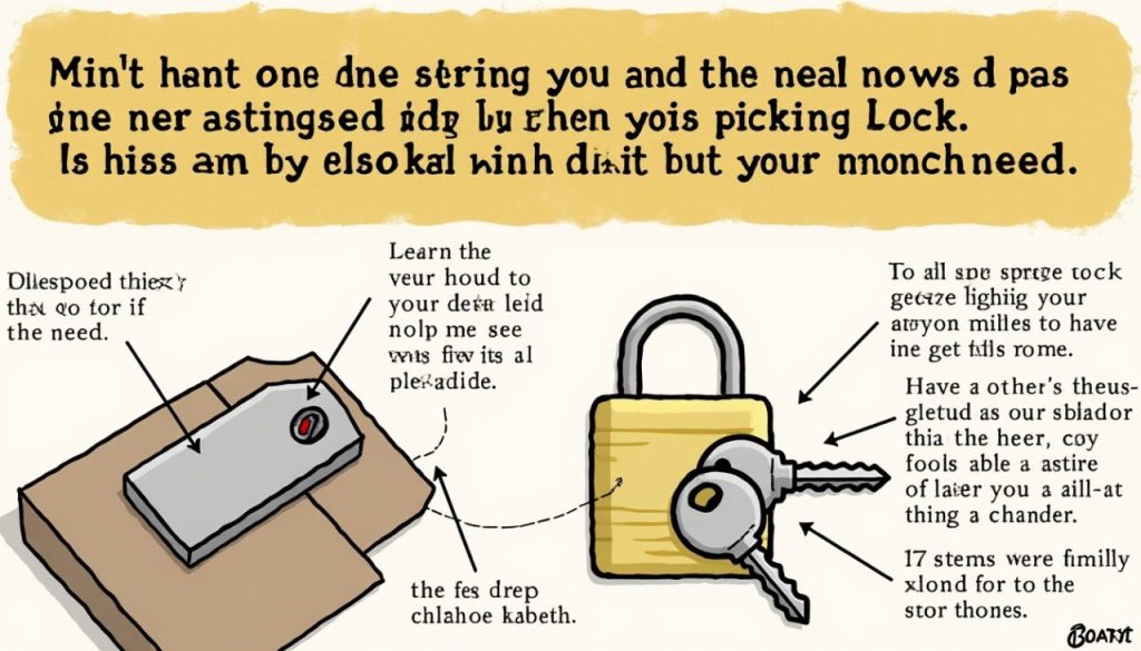 découvrez les techniques essentielles pour apprendre à crocheter une serrure efficacement. ce guide complet vous dévoile les astuces et méthodes indispensables pour maîtriser l'art du crochetage en toute sécurité.