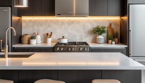 Lire la suite à propos de l’article Le béton ciré pour plan de travail carrelé : une solution esthétique et pratique