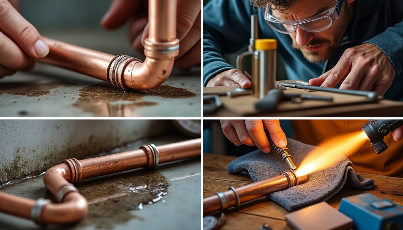 Lire la suite à propos de l’article Réparation de fuite sur tuyau cuivre : étapes essentielles à suivre