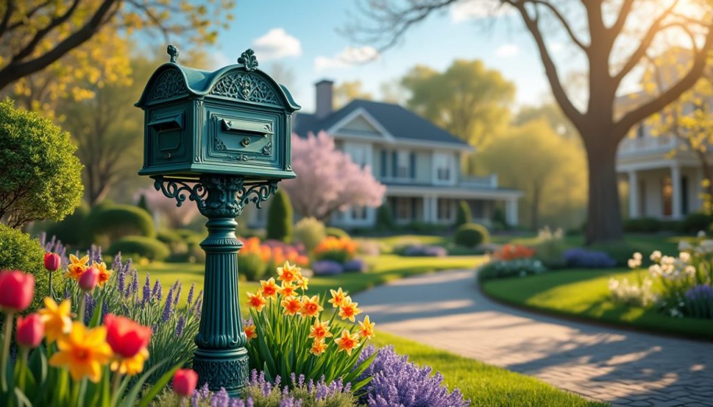 découvrez notre boîte aux lettres en fonte sur pied, alliant durabilité et esthétique. parfaite pour embellir votre extérieur, elle résiste aux intempéries tout en ajoutant une touche de charme à votre maison.