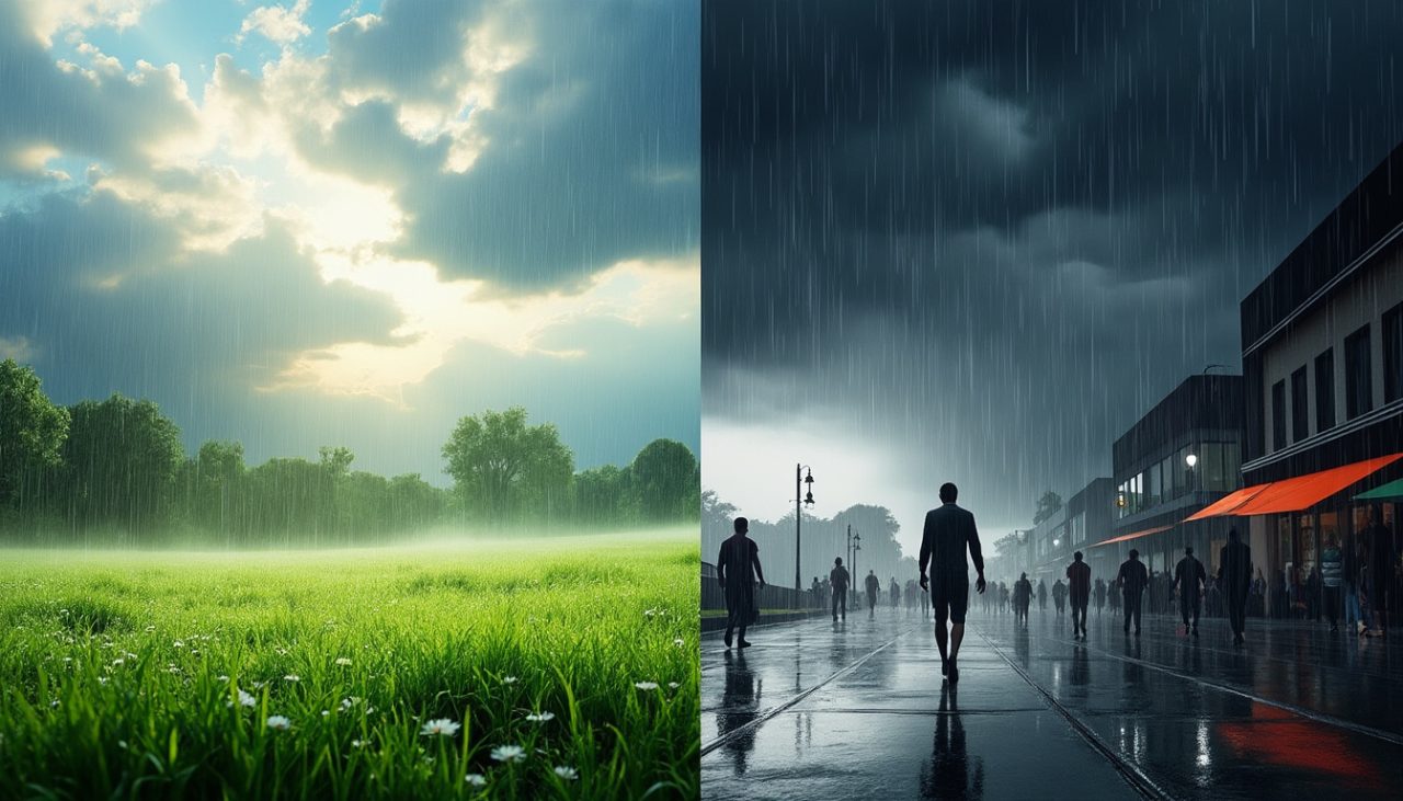 You are currently viewing Différences entre pluies éparses et averses : Comprendre les variations météorologiques