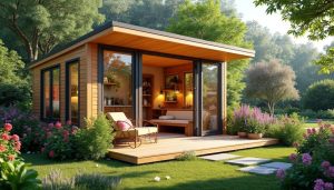 Lire la suite à propos de l’article Chalet de jardin habitable sans permis de construire : options et avantages