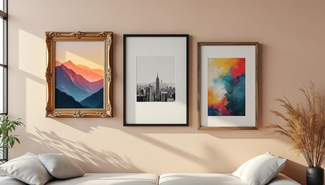 You are currently viewing Comment disposer harmonieusement trois cadres sur un mur ?