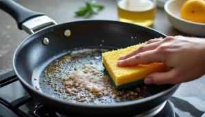 Lire la suite à propos de l’article Comment éliminer les résidus tenaces d’une poêle Tefal encrassée ?