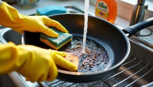 Lire la suite à propos de l’article Nettoyer une poêle anti-adhésive brûlée : méthodes efficaces pour redonner vie à votre ustensile