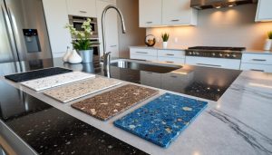 Lire la suite à propos de l’article Couleur granit pour plan de travail : Choisir la teinte idéale pour votre cuisine