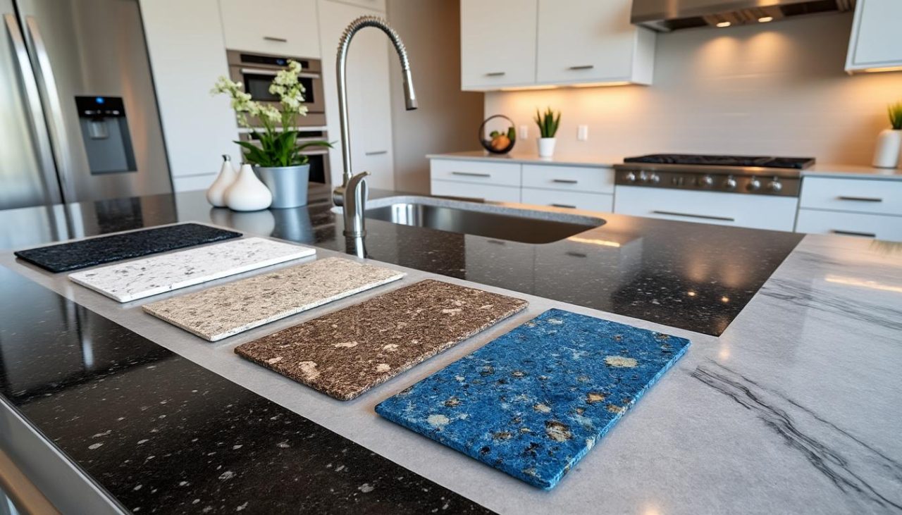 Lire la suite à propos de l’article Couleur granit pour plan de travail : Choisir la teinte idéale pour votre cuisine