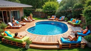 Lire la suite à propos de l’article Créer une terrasse en palette pour sublimer votre piscine hors sol