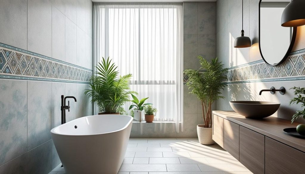 découvrez les dernières tendances de frises en carrelage pour salle de bain. inspirez-vous pour moderniser votre décoration avec des motifs et couleurs à la mode !