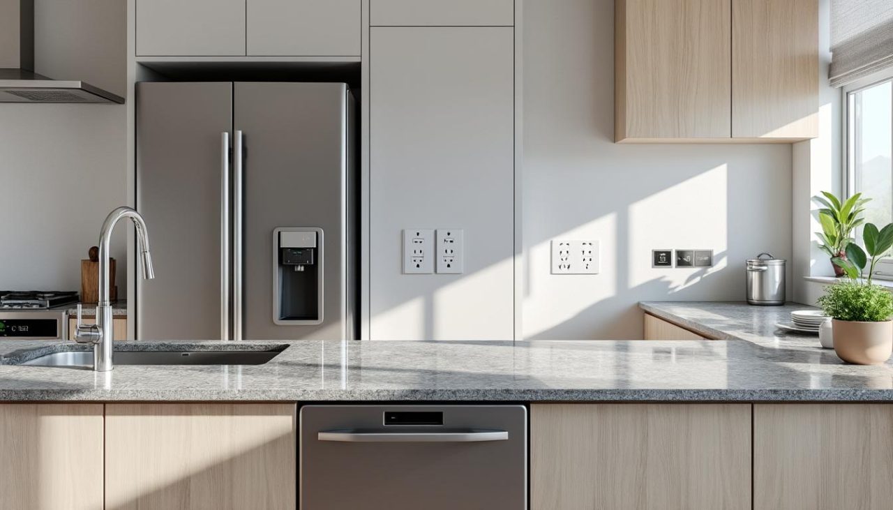 Lire la suite à propos de l’article Normes de distance des prises électriques près des points d’eau en cuisine : ce qu’il faut respecter