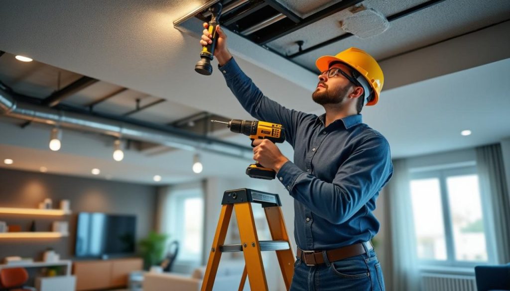 découvrez dans cet article si vous pouvez percer le plafond de votre appartement en toute sécurité, les précautions à prendre et les risques de dommages potentiels à éviter.