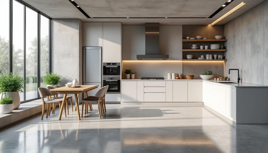 découvrez les avantages du béton ciré pour le sol de votre cuisine : esthétique moderne, résistance, facilité d'entretien et variété de finitions pour un espace à la fois pratique et design.