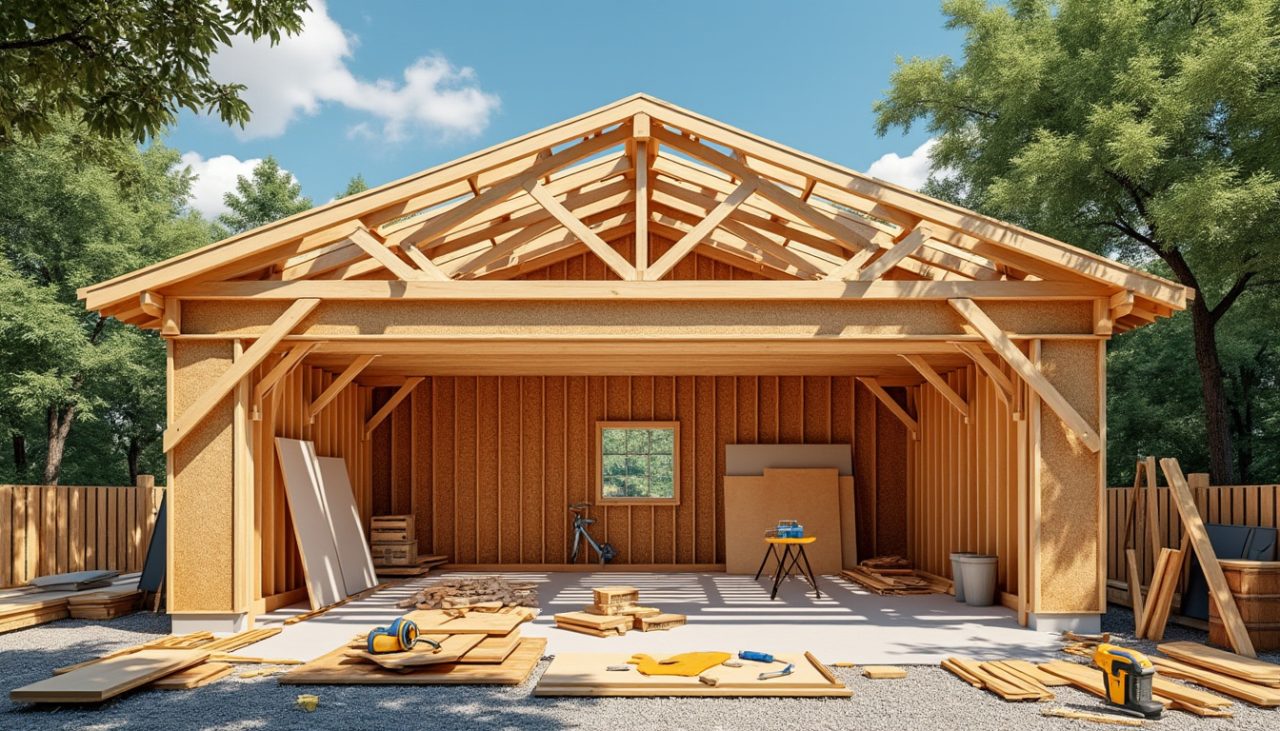 Lire la suite à propos de l’article Plan de garage en ossature bois : conseils et astuces pour une construction réussie