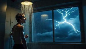 Lire la suite à propos de l’article Prendre une douche pendant un orage dangereux : les risques encourus