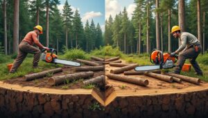 Lire la suite à propos de l’article Pourquoi les tronçonneuses ont été créées : une évolution technologique pour la coupe du bois