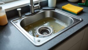 Lire la suite à propos de l’article Évier bouché sans bouchon : causes et solutions efficaces