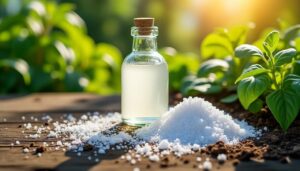 Lire la suite à propos de l’article Désherbant naturel : le pouvoir du vinaigre et du sel contre les mauvaises herbes