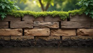 Lire la suite à propos de l’article Durée de vie d&rsquo;un mur de soutènement en bois : Facteurs influents et estimations
