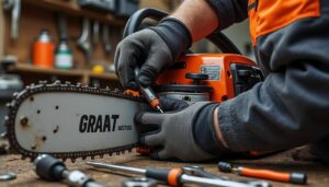 apprenez à régler le carburateur de votre tronçonneuse en ajustant les vis h et l pour garantir une performance optimale et une utilisation efficace.