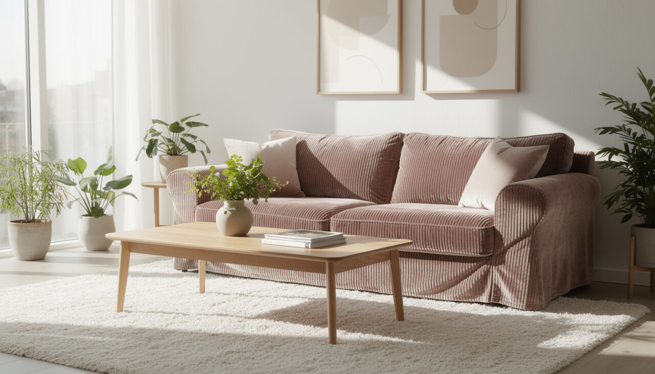 Lire la suite à propos de l’article Choisir la housse canapé velours côtelé Ikea pour un salon élégant et confortable