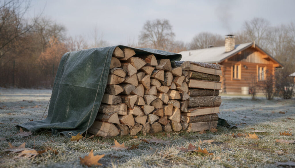 découvrez pourquoi il est important de bâcher ou non votre bois de chauffage pour l'hiver et comment bien le protéger contre l'humidité.