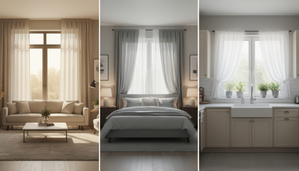 découvrez comment choisir la hauteur standard des rideaux adaptée à chaque pièce pour harmoniser votre décoration intérieure et optimiser la luminosité.